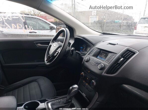 2FMPK4G99HBB46925 2017 FORD EDGE Черный Вид салона спереди