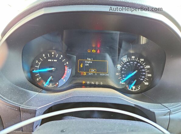 2FMPK4G9XHBB34993 2017 FORD EDGE Черный Вид щитка приборов