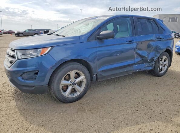 2FMPK4G9XJBC28930 2018 FORD EDGE Blue Przód lewy