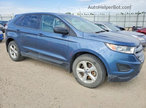 2FMPK4G9XJBC28930 2018 FORD EDGE Blue Przód prawy