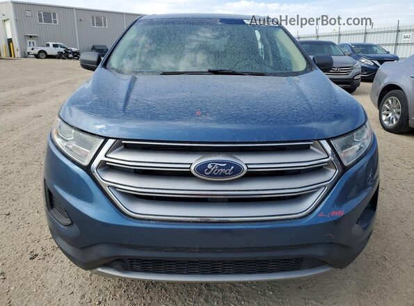 2FMPK4G9XJBC28930 2018 FORD EDGE Blue Widok z przodu