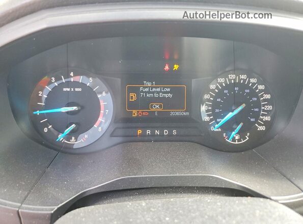 2FMPK4G9XJBC28930 2018 FORD EDGE Blue Widok zestawu wskaźników