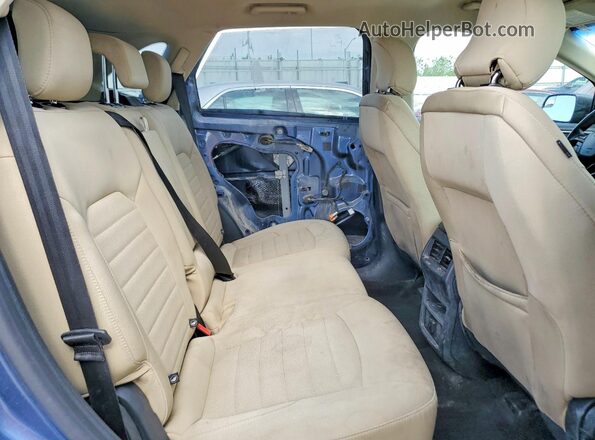 2FMPK4G9XJBC28930 2018 FORD EDGE Blue Widok wnętrza z tyłu