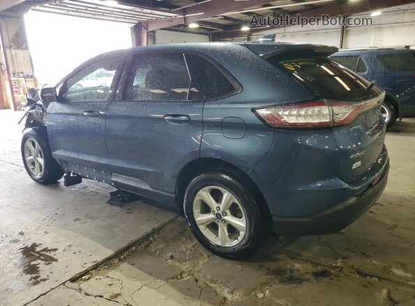 2FMPK4G9XJBC60440 2018 FORD EDGE Blue Trasero izquierdo