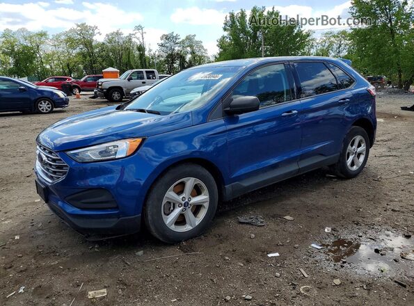 2FMPK4G9XLBA33767 2020 FORD EDGE Синий Передняя левая четверть
