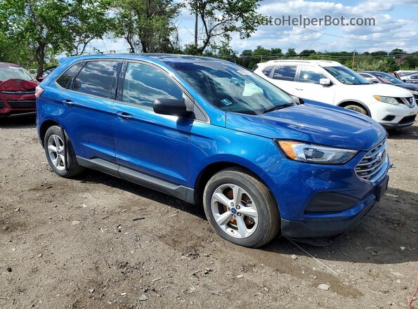 2FMPK4G9XLBA33767 2020 FORD EDGE Синий Передняя правая четверть