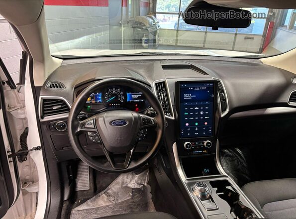 2FMPK4G9XRBA83092 2024 FORD EDGE White Вид щитка приладів