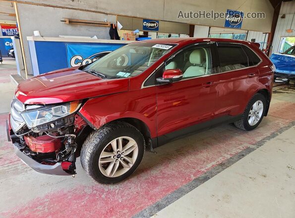 2FMPK4J80HBC42491 2017 FORD EDGE Красный Передняя левая четверть