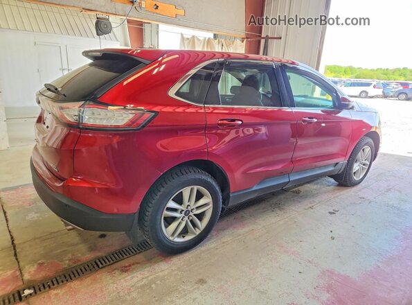 2FMPK4J80HBC42491 2017 FORD EDGE Красный Задняя правая четверть