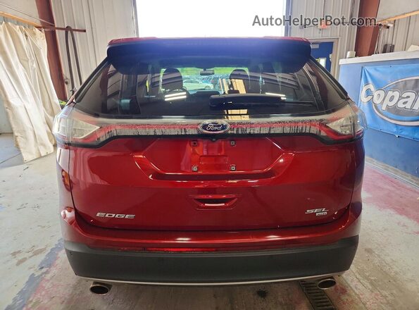2FMPK4J80HBC42491 2017 FORD EDGE Красный Вид сзади
