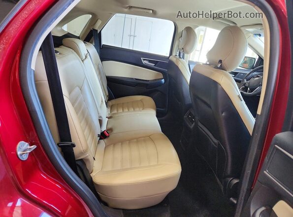 2FMPK4J80HBC42491 2017 FORD EDGE Красный Вид задней части салона