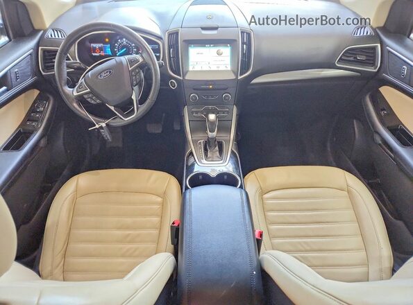 2FMPK4J80HBC42491 2017 FORD EDGE Красный Вид панели приборов