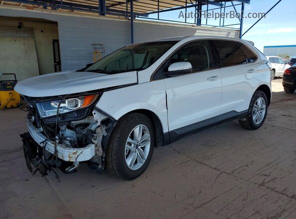 2FMPK4J82JBB56802 2018 FORD EDGE Белый Передняя левая четверть