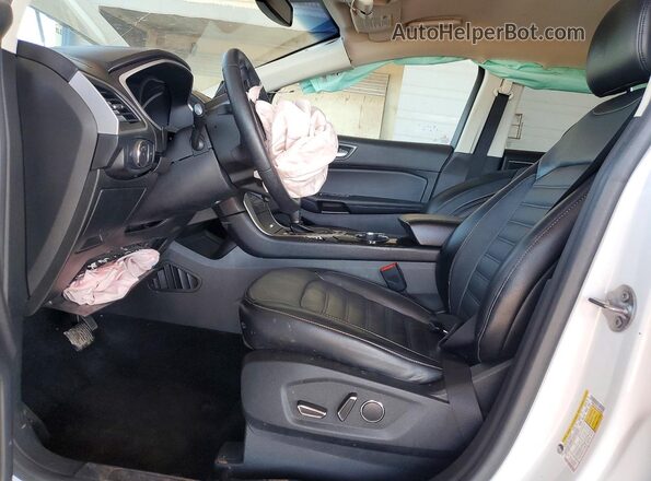 2FMPK4J82JBB56802 2018 FORD EDGE Белый Вид салона спереди