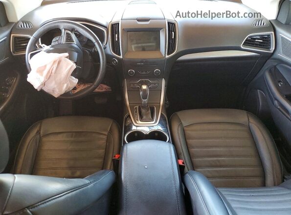 2FMPK4J82JBB56802 2018 FORD EDGE Белый Вид панели приборов