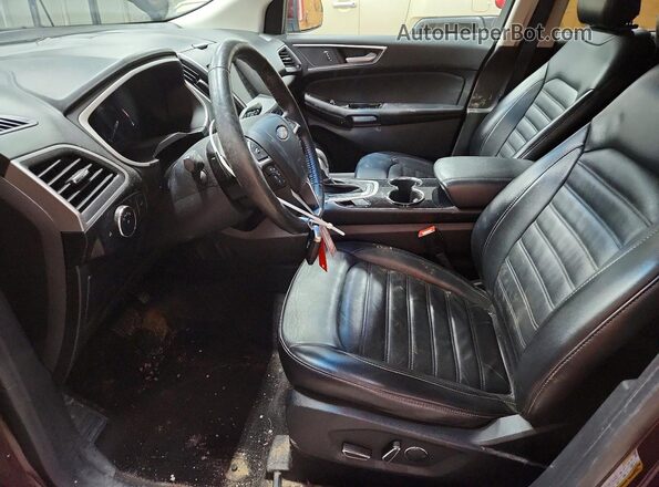 2FMPK4J85JBB12812 2018 FORD EDGE Бордовый Вид салона спереди