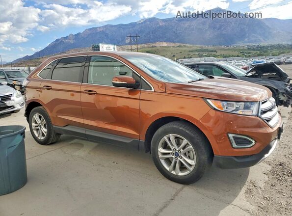 2FMPK4J86HBB46557 2017 FORD EDGE Оранжевый Передняя правая четверть