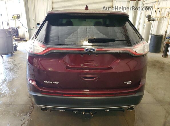 2FMPK4J86HBC08121 2017 FORD EDGE Темно-бордовый Вид сзади
