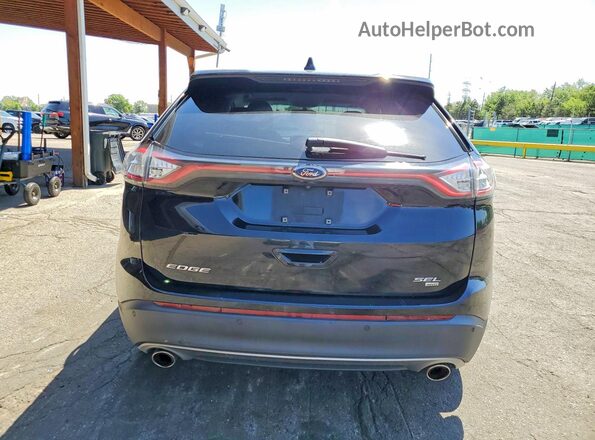 2FMPK4J87GBB67688 2016 FORD EDGE Черный Вид сзади