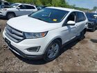 2017 Ford Edge Sel White vin: 2FMPK4J87HBB96237