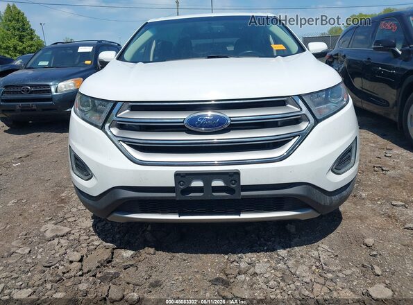 2FMPK4J87HBB96237 2017 FORD EDGE White Vista del cuadro de instrumentos