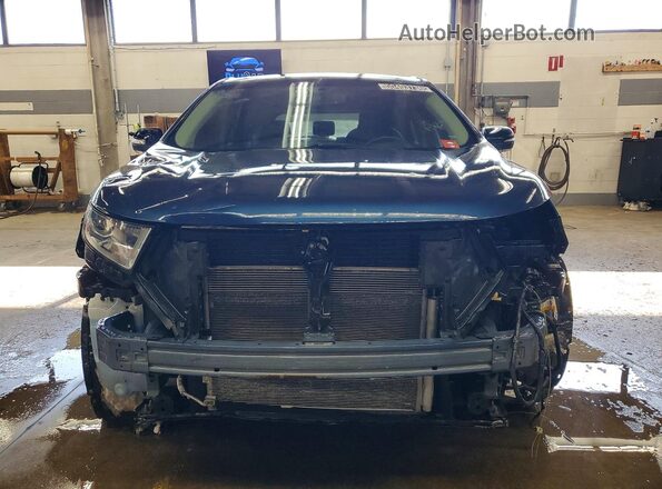 2FMPK4J88HBB09266 2017 FORD EDGE Синий Вид спереди
