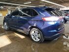2017 Ford Edge Sel Синий vin: 2FMPK4J88HBB09266