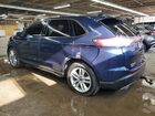 2017 Ford Edge Sel Синий vin: 2FMPK4J88HBB09266 Damage: Left Rear Door, Severe Damage, Replacement Required