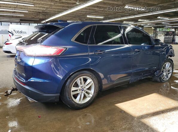 2FMPK4J88HBB09266 2017 FORD EDGE Синий Задняя правая четверть