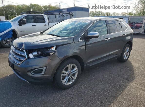 2FMPK4J89GBB62363 2016 FORD EDGE Серый Передняя левая четверть