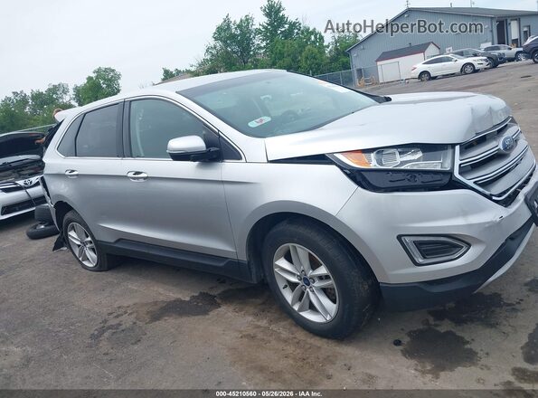 2FMPK4J8XHBC20336 2017 FORD EDGE Серебряный Вид щитка приборов