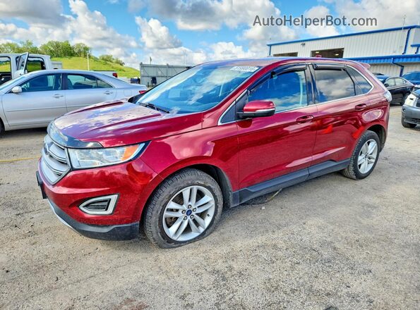 2FMPK4J90GBC47536 2016 FORD EDGE Red Передня ліва чверть