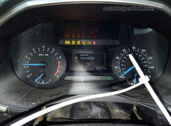 2FMPK4J90HBB81183 2017 FORD EDGE Black Vista del cuadro de instrumentos