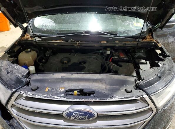 2FMPK4J90HBB81183 2017 FORD EDGE Black Vista del compartimento del motor