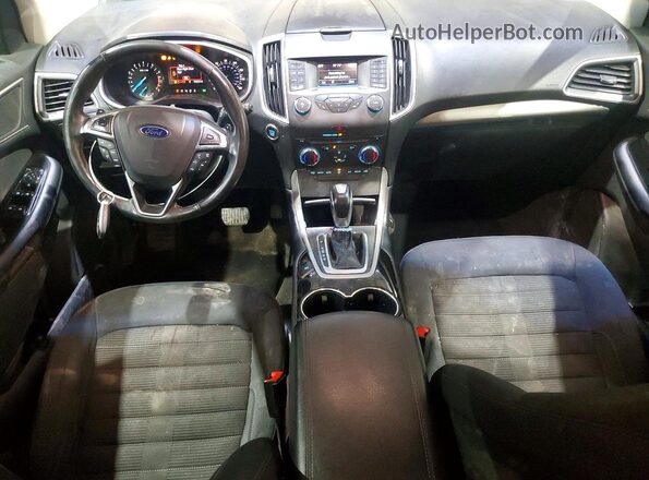 2FMPK4J90HBC06907 2017 FORD EDGE Оранжевый Вид панели приборов