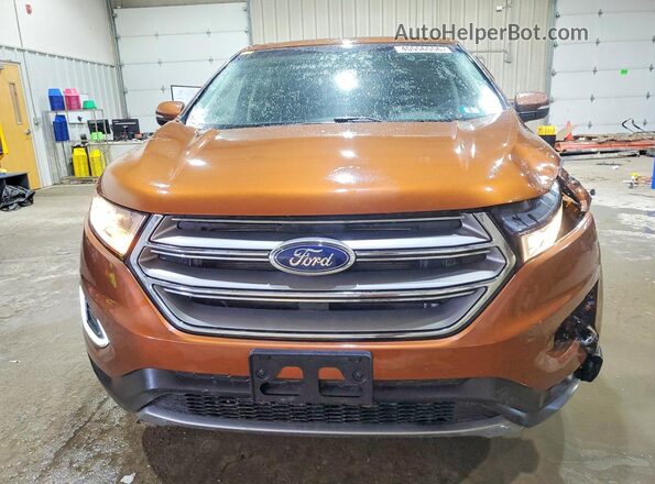 2FMPK4J90HBC06907 2017 FORD EDGE Оранжевый Вид спереди