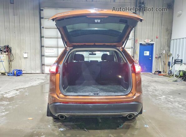 2FMPK4J90HBC06907 2017 FORD EDGE Оранжевый Вид сзади