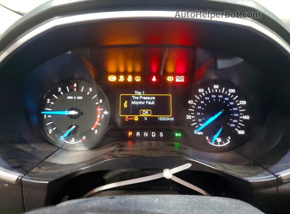 2FMPK4J90HBC06907 2017 FORD EDGE Оранжевый Вид щитка приборов