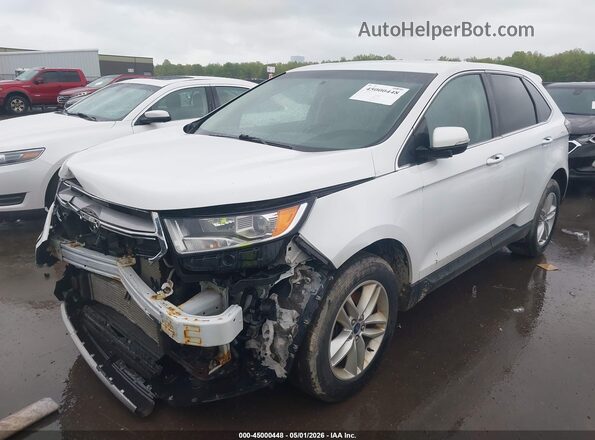 2FMPK4J90JBC46734 2018 FORD EDGE Белый Передняя левая четверть