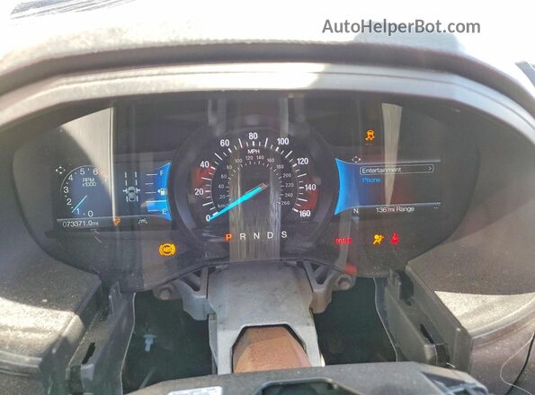 2FMPK4J90NBA33899 2022 FORD EDGE Silver Вид щитка приладів