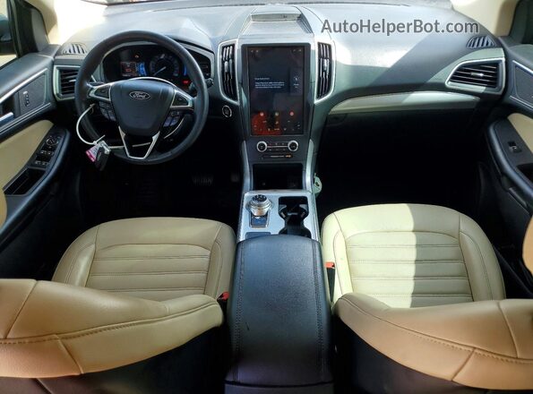2FMPK4J90NBA34096 2022 FORD EDGE Серебряный Вид панели приборов