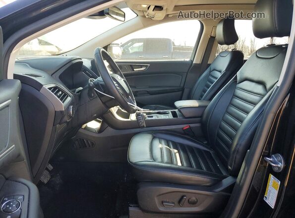 2FMPK4J90PBA49636 2023 FORD EDGE Black Widok wnętrza z przodu
