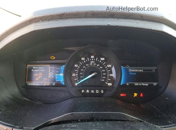 2FMPK4J90PBA49636 2023 FORD EDGE Black Widok zestawu wskaźników