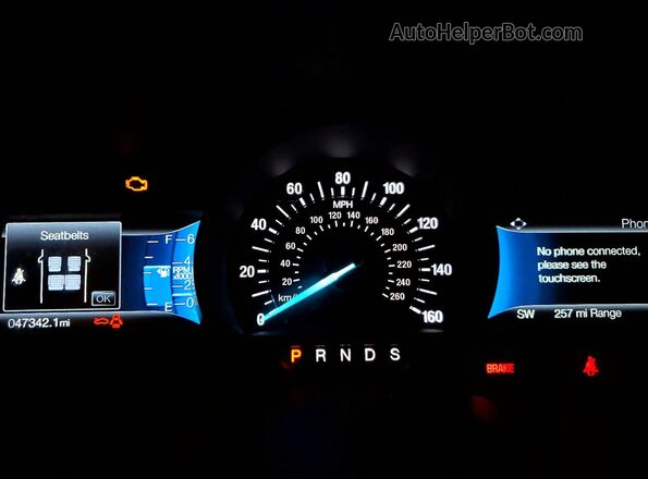 2FMPK4J90RBA46996 2024 FORD EDGE Черный Вид щитка приборов