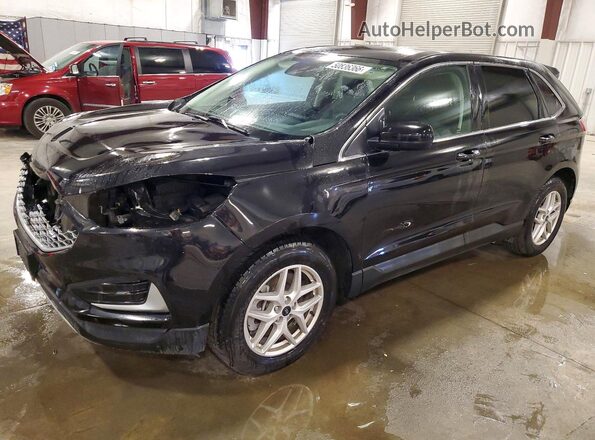 2FMPK4J90RBA46996 2024 FORD EDGE Черный Передняя левая четверть