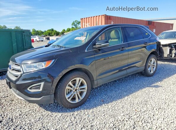 2FMPK4J91GBC66516 2016 FORD EDGE Black წინა მარცხენა ხედი სამი მეოთხედიდან