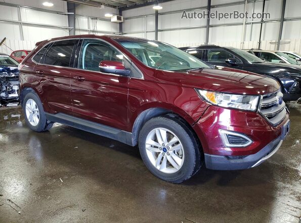 2FMPK4J91HBC36868 2017 FORD EDGE Burgundy Przód prawy