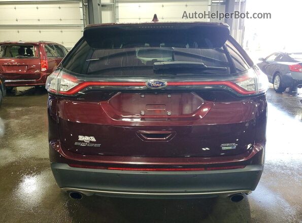 2FMPK4J91HBC36868 2017 FORD EDGE Burgundy Widok z tyłu