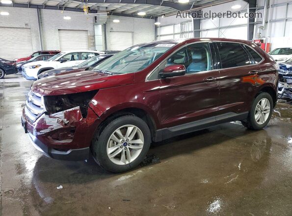 2FMPK4J91HBC36868 2017 FORD EDGE Burgundy Przód lewy
