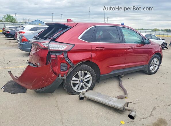 2FMPK4J91JBB85507 2018 FORD EDGE Burgundy Tył prawy